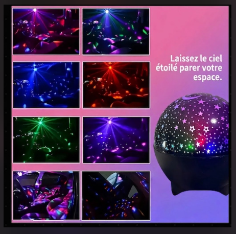 Projecteur LED Ciel Étoilé & Galaxie — Veilleuse Magique ✨
