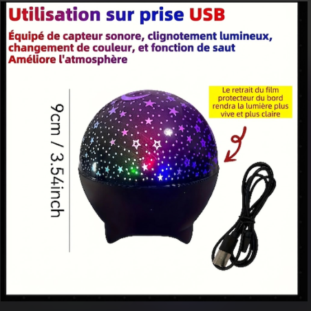 Projecteur LED Ciel Étoilé & Galaxie — Veilleuse Magique ✨