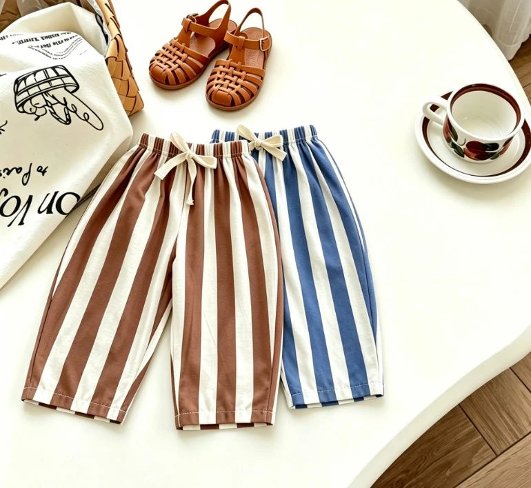 Pantalon Enfant Rayé 0-6 ans – Coupe Confortable