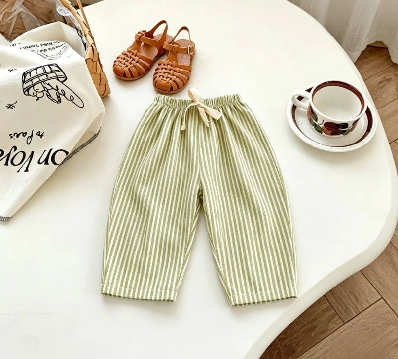 Pantalon Enfant Rayé 0-6 ans – Coupe Confortable